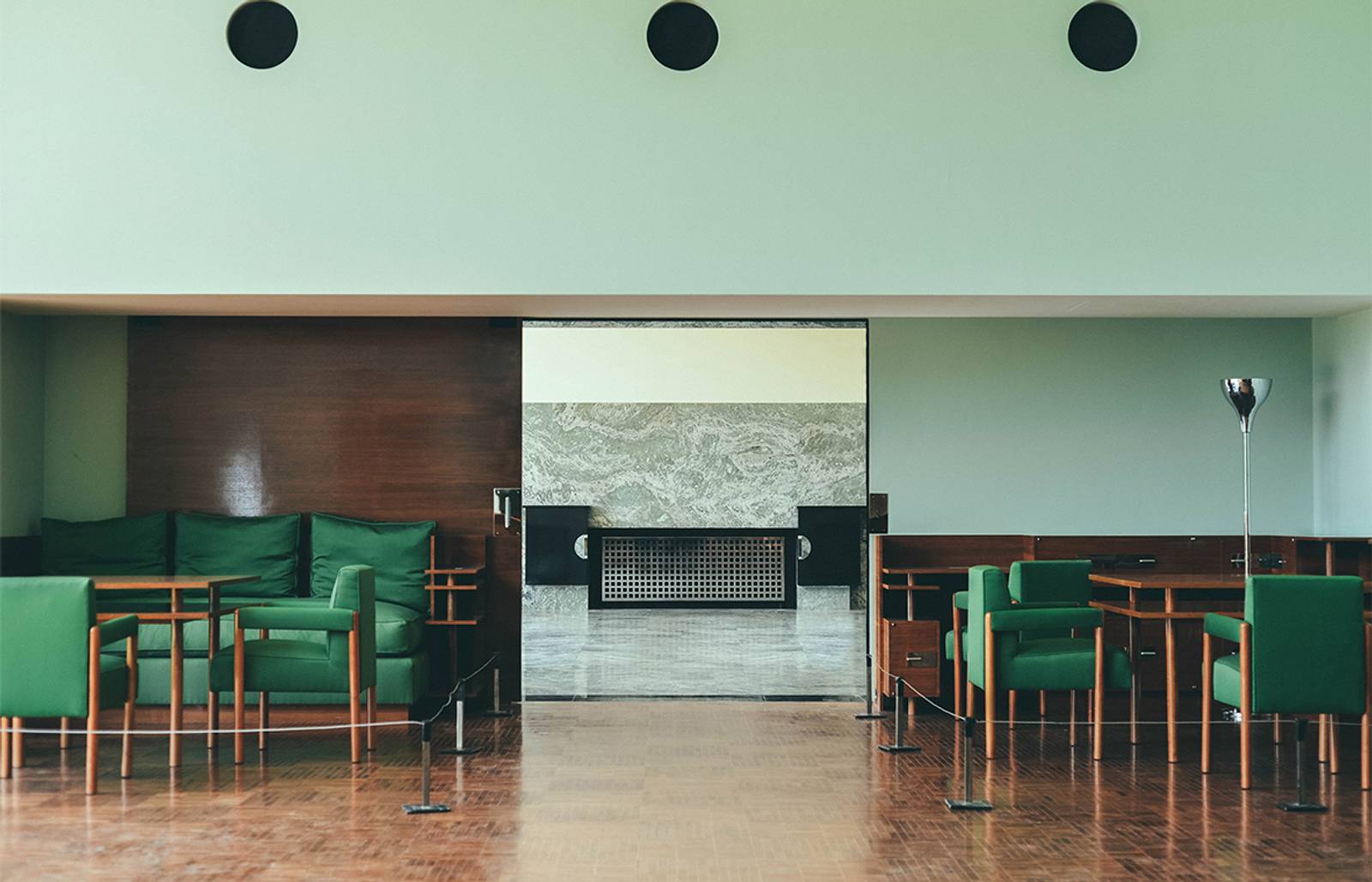 Green room with chairs/Photography: Mathias Adam/Greens are definitely trending for the year to come. Most of the major paint brands this year declared a variation of green as their color of the year for 2022.