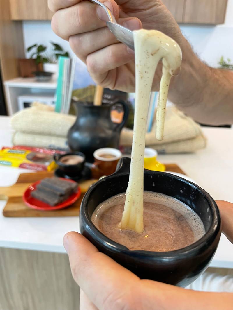 Colombian Chocolate con Queso con un Espresso