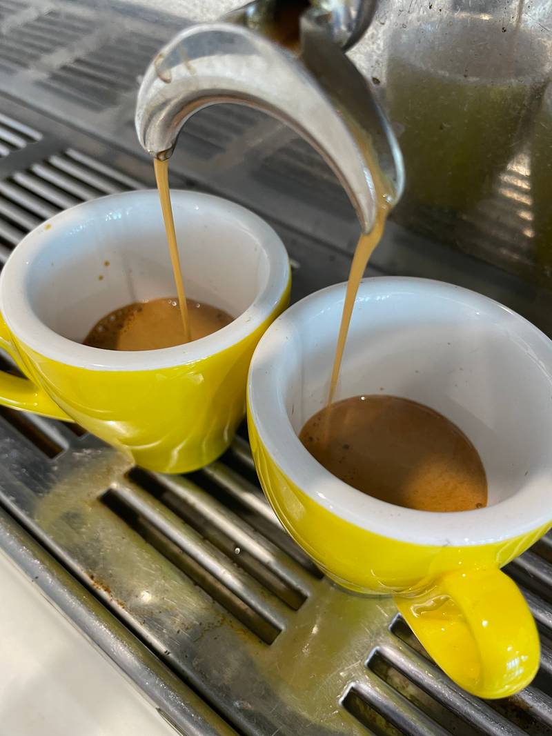 Colombian Chocolate con Queso con un Espresso