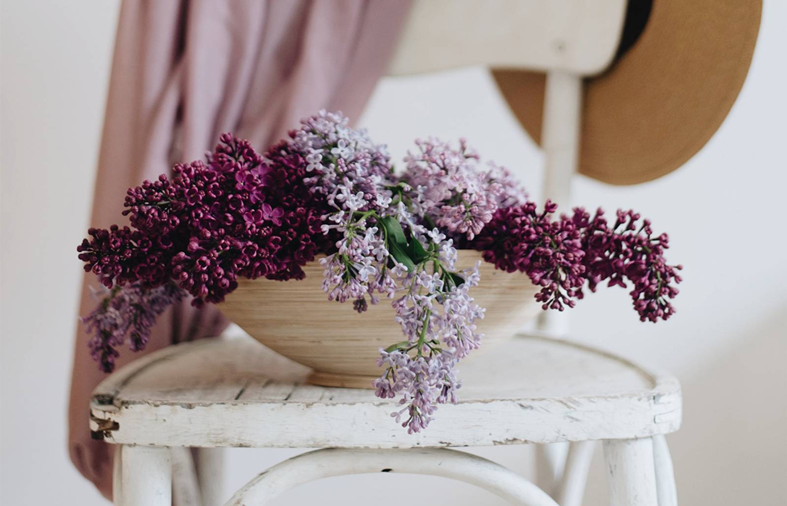 Basket of lavender/Photography: Tetiana Shadrina/Pantone says Very Peri 'injects a sense of playful freshness into home interiors, enlivening a space through unusual color combinations.'
