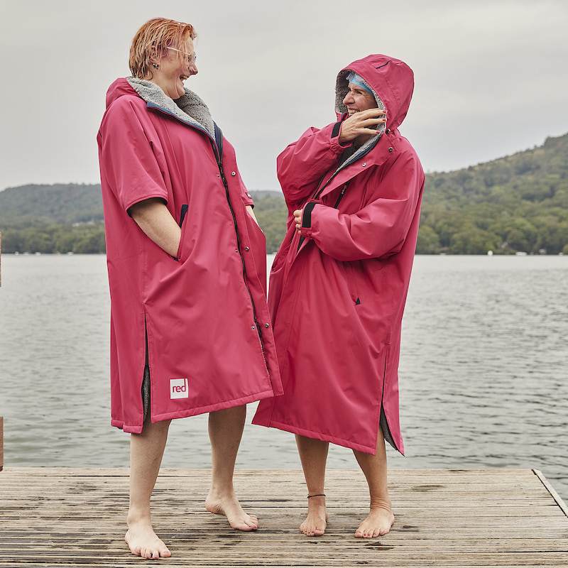 2 women wearing Fuchsia-coloured Red Paddle Co Pro Change Evo