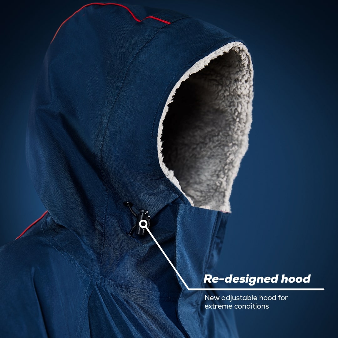 Re-Designed Hood On A Red Original Pro Change Robe Evo