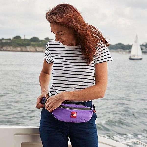 Woman putting on Waistbelt PFD