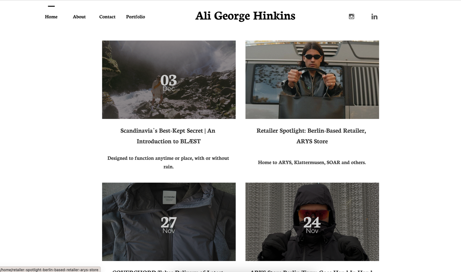 ALI GEORGE HINKINS