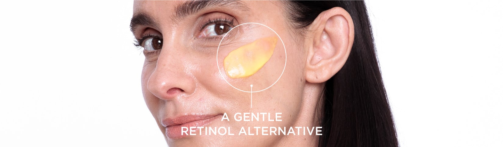 A Gentle Bio-Retinol On Woman's Face