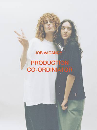 Job Vacancy - Production Co-ordinator