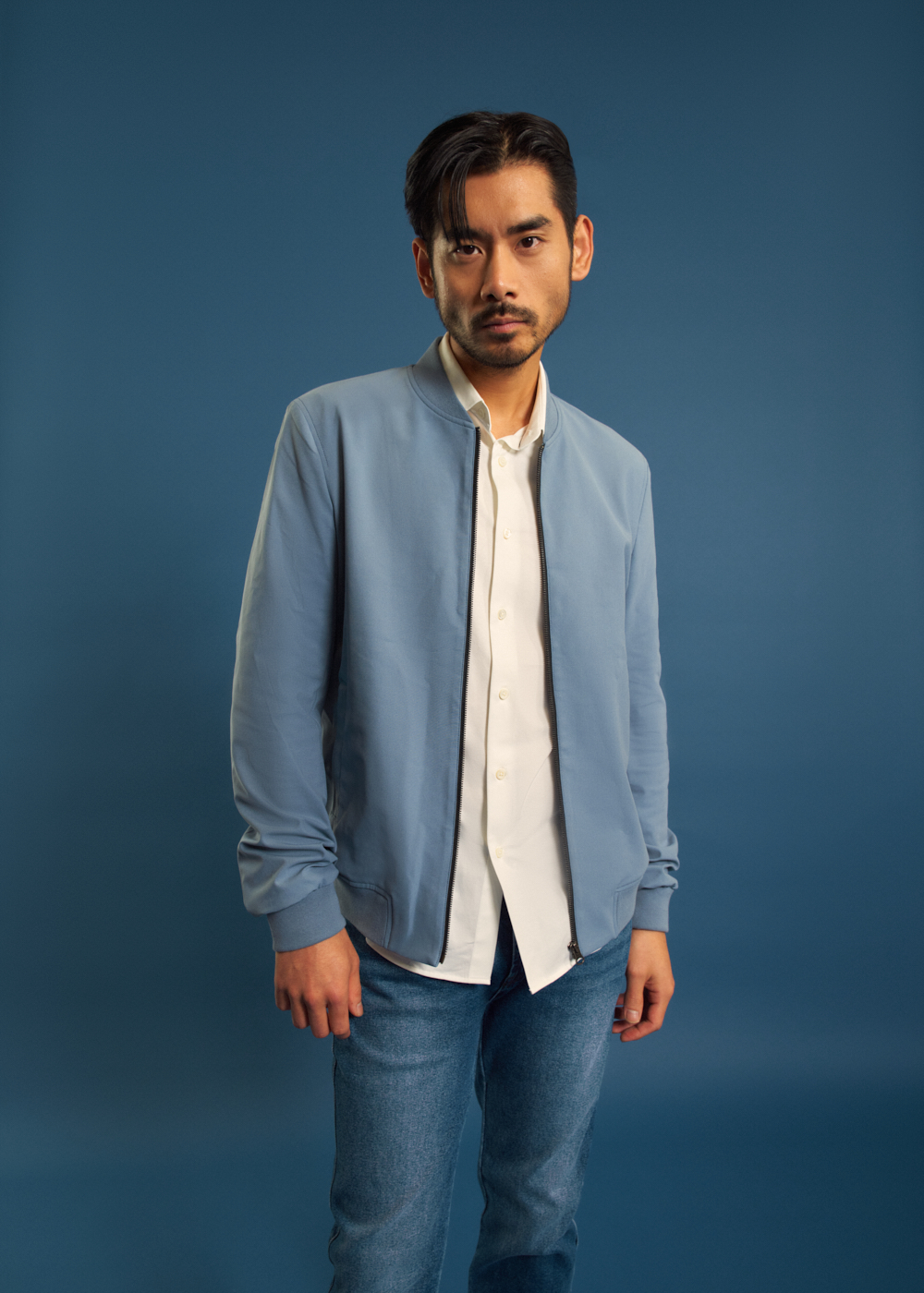 https://senestudio.com/products/mens-flextech-bomber?variant=41921136689349;FlexTech Bomber