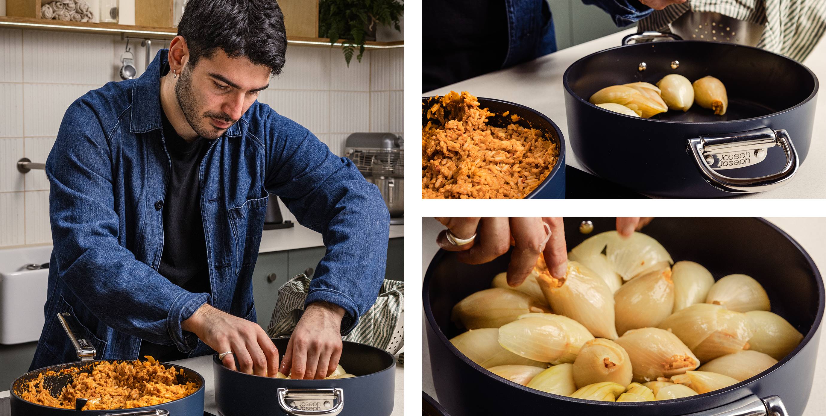 Dirik Sertaç Dirik’s Onion Dolma Filled With Brown Crab & Rice Recipe ...