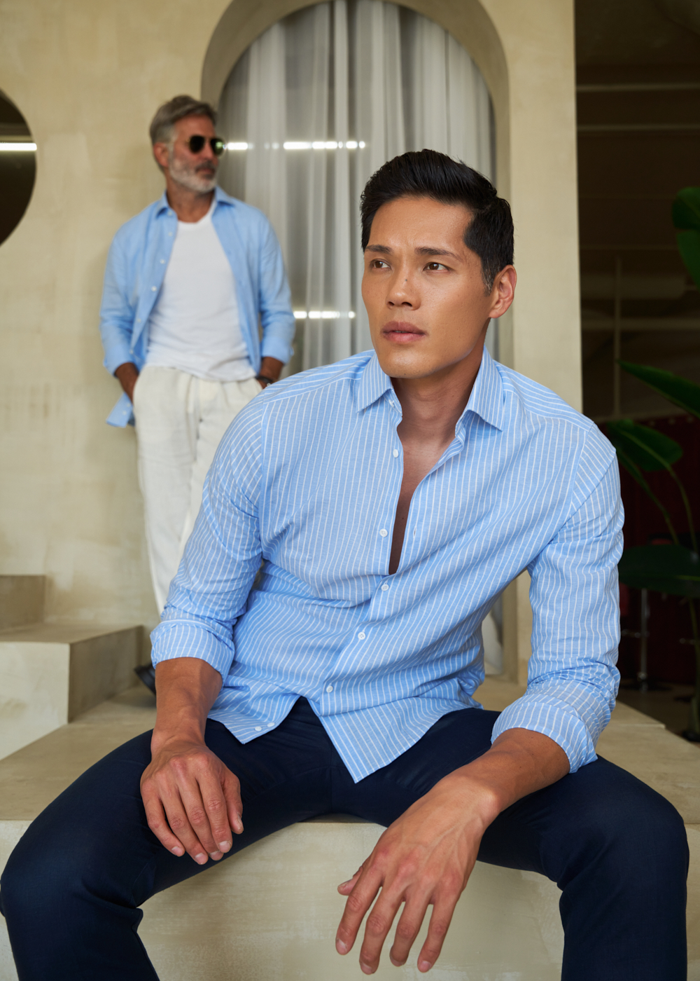 https://senestudio.com/products/linen-cotton-spread-shirt?variant=42147437543621;Linen-Cotton Spread Shirt in Blue Stripe,https://senestudio.com/products/linen-cotton-spread-shirt?variant=42147437412549;Linen-Cotton Spread Shirt in Light Blue