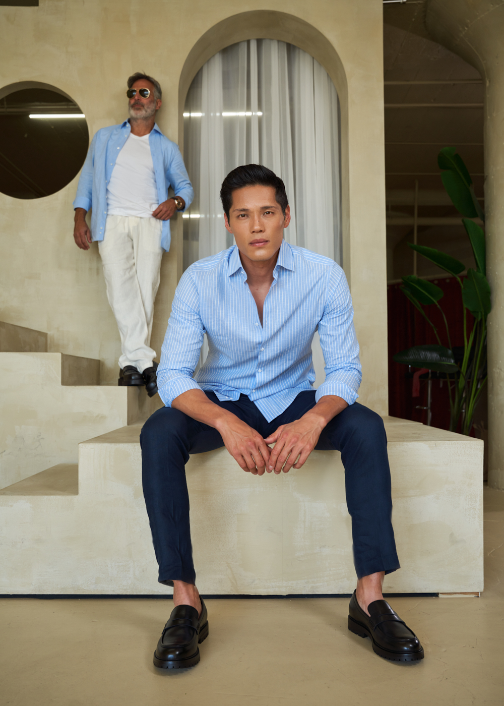 https://senestudio.com/products/linen-cotton-spread-shirt?variant=42147437543621;Linen-Cotton Spread Shirt in Blue Stripe,https://senestudio.com/products/linen-cotton-spread-shirt?variant=42147437412549;Linen-Cotton Spread Shirt in Light Blue