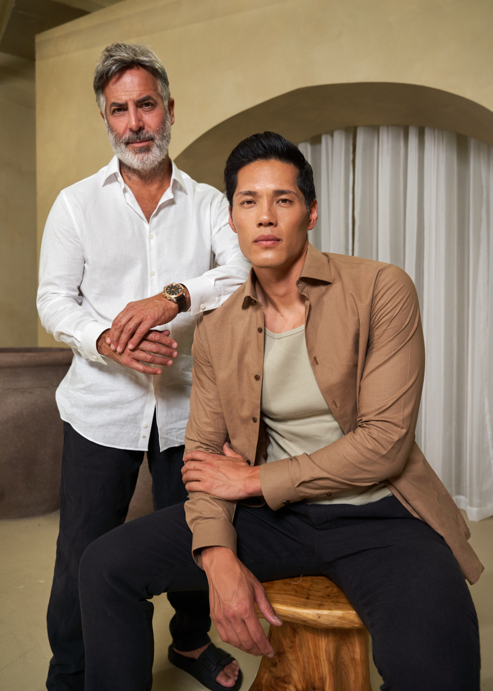 https://senestudio.com/products/linen-cotton-spread-shirt?variant=42147437576389;Linen-Cotton Spread Shirt in Toffee,https://senestudio.com/products/linen-cotton-spread-shirt?variant=42147437510853;Linen-Cotton Spread Shirt in White