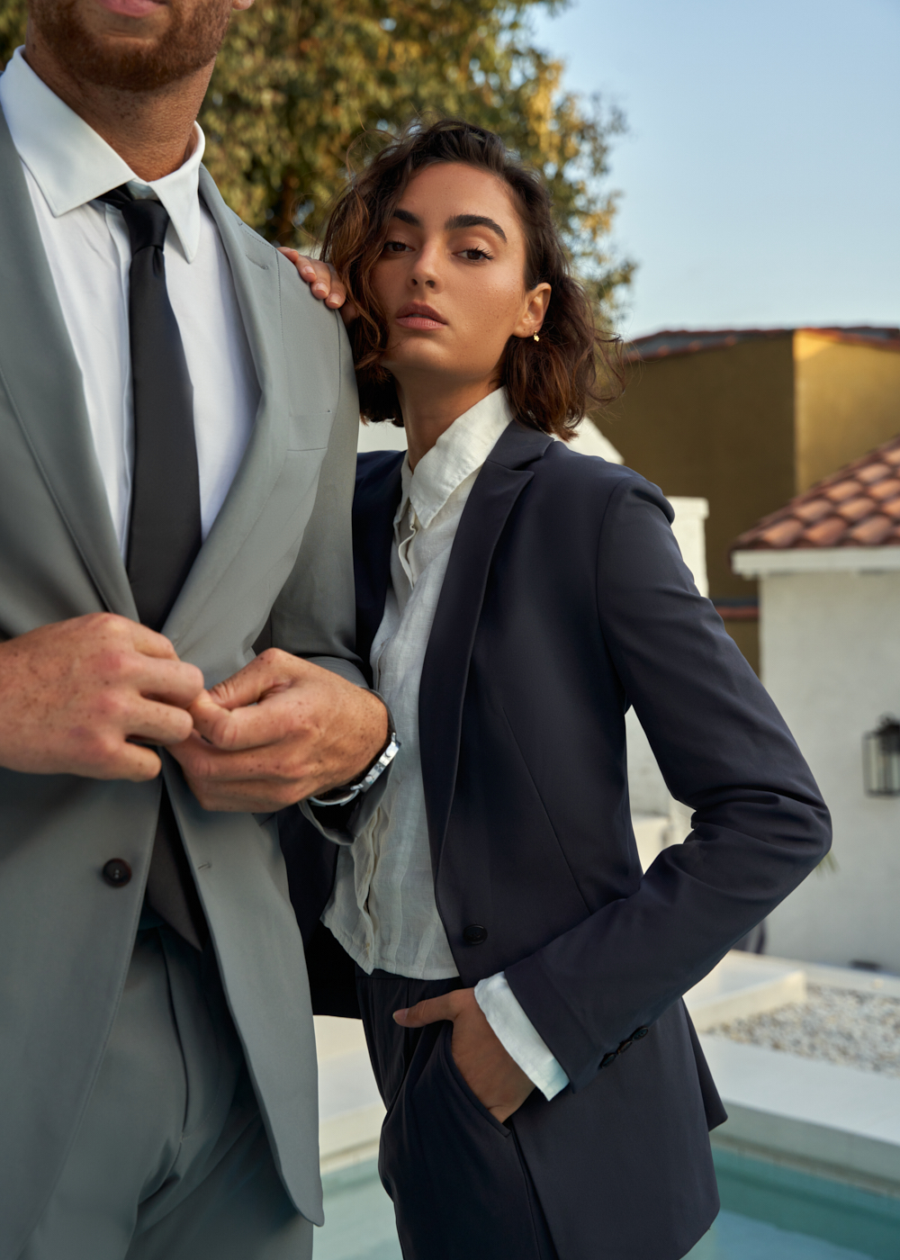 https://senestudio.com/products/womens-melrose-flextech-blazer?variant=29932322848840;Melrose FlexTech Blazer in Charcoal,https://senestudio.com/products/womens-melrose-flextech-trouser?variant=16017956012104;Melrose FlexTech Trouser in Charcoal,https://senestudio.com/products/soho-flextech-suit?variant=42077685022917;Soho FlexTech Suit in Stone