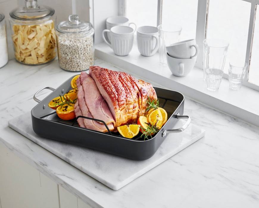 Orange Glazed Ham Recipe, GreenPan