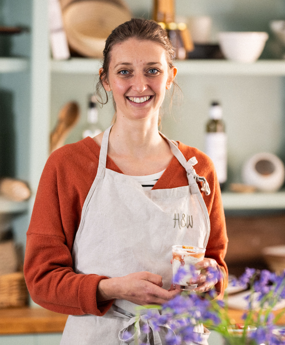 Rhubarb & Honey Fool with Oat & Honey Biscuits, by Hannah Thomas of Herbs & Wild  Pipers Farm Recipe  Seasonal Recipes for Sustainable Eating  Sustainable, Ethical Food Delivered Direct To Your Door