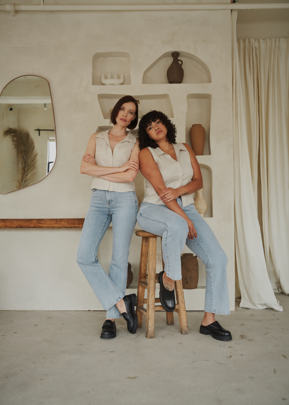https://senestudio.com/collections/sizeless-bootcut-jeans/products/womens-true-bootcut-jeans?variant=41693306060997;True Bootcut Jeans in Vintage Gin