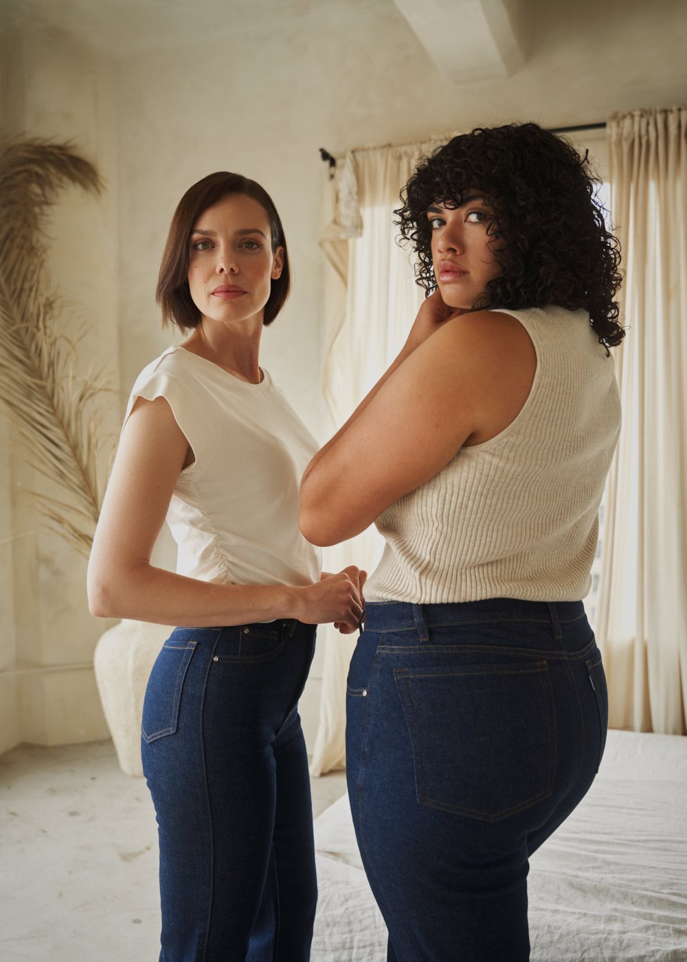 https://senestudio.com/collections/sizeless-bootcut-jeans/products/womens-true-bootcut-jeans?variant=42025672638661;True Bootcut Jeans in Deep Indigo