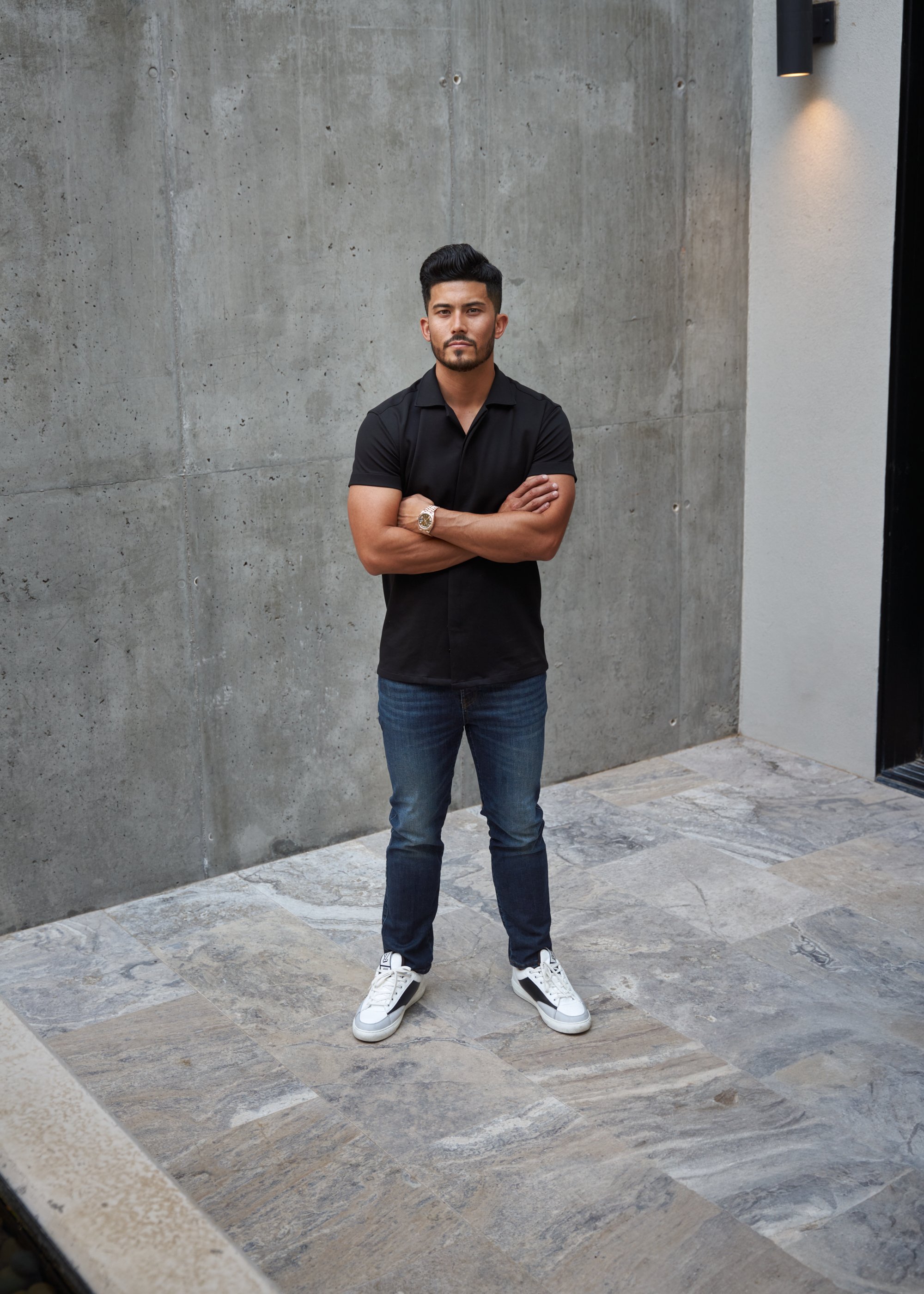https://senestudio.com/products/pineda-mens-camp-shirt?variant=42201811419333;Camp Shirt in Black PureTech,https://senestudio.com/products/pineda-air-jeans?variant=42201916113093;Air Jeans in Pineda Blue