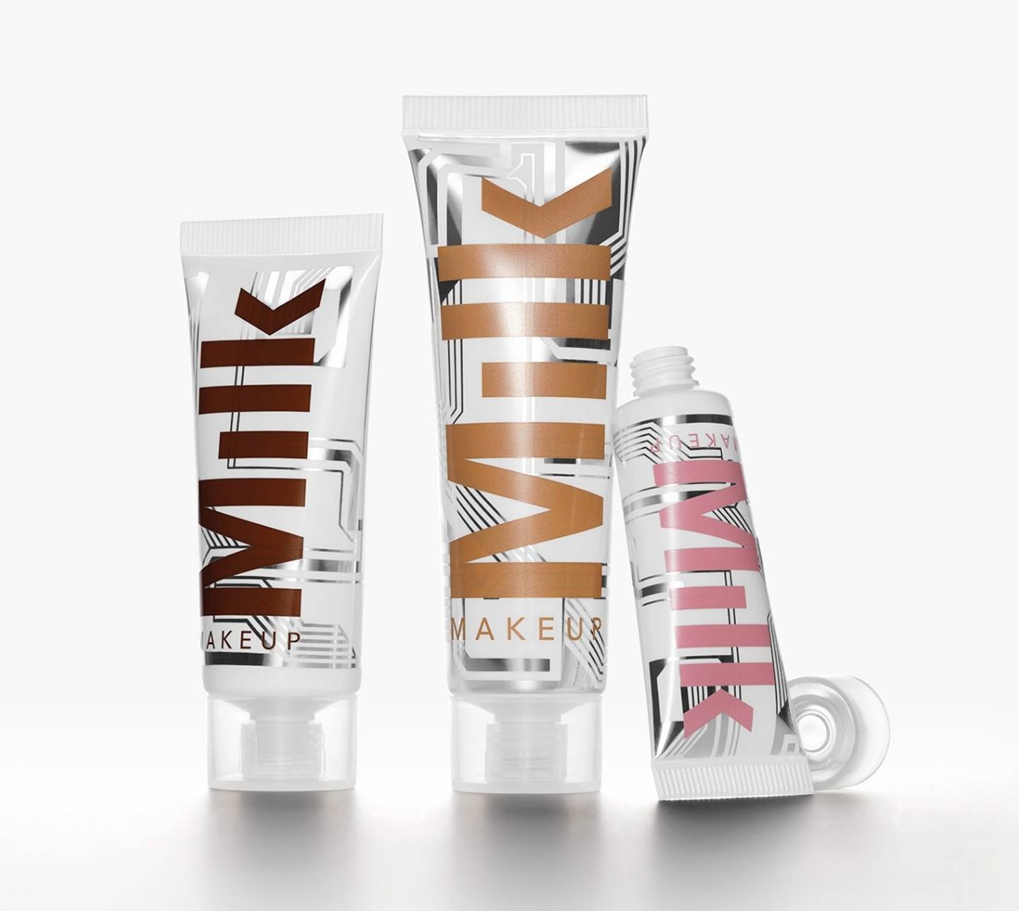 Milk Makeup Bionic Fam Lined Up Next to One Another