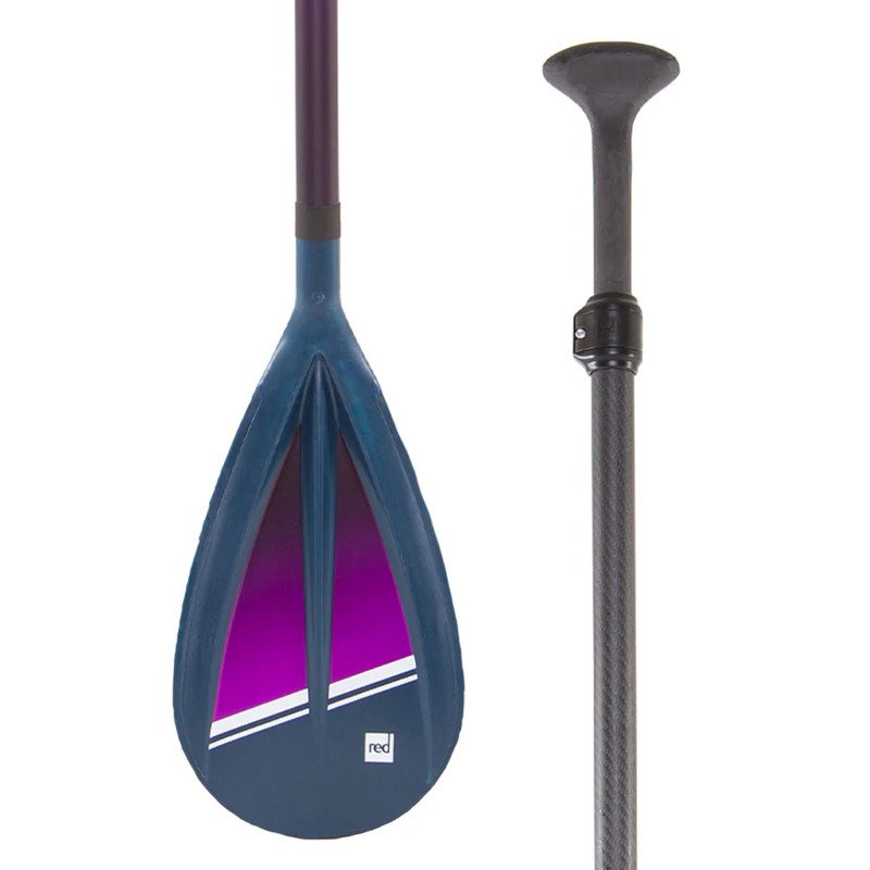 Hybrid SUP paddle in purple on a white background