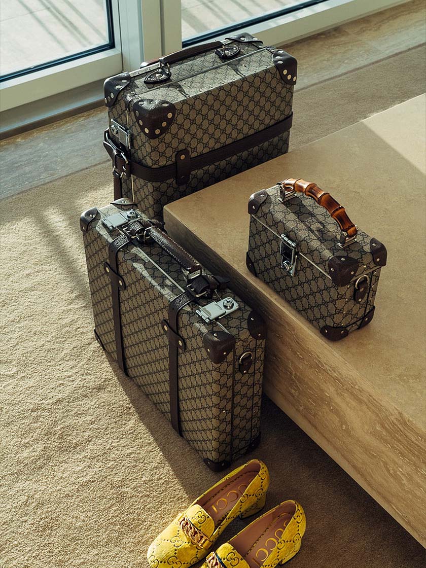 2018 Globe-Trotter x Gucci Luggage Collaboration