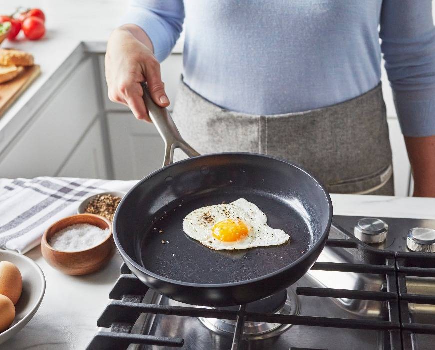 Divided Grill Frying Pan, Omelet Pan, 4 Holes Egg Steak Pot, Egg