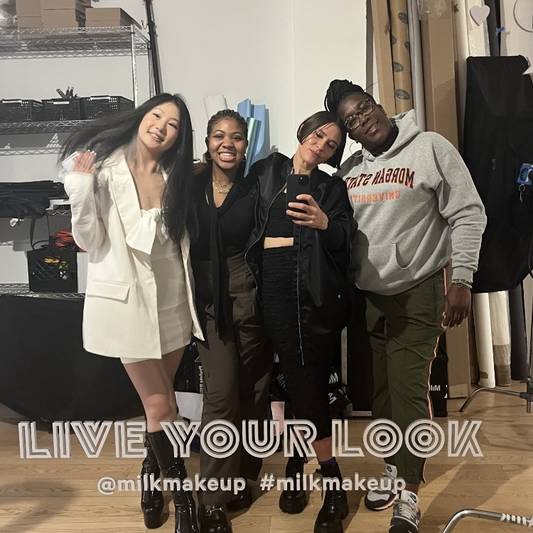 Group photo of Milk Makeup staffers smiling