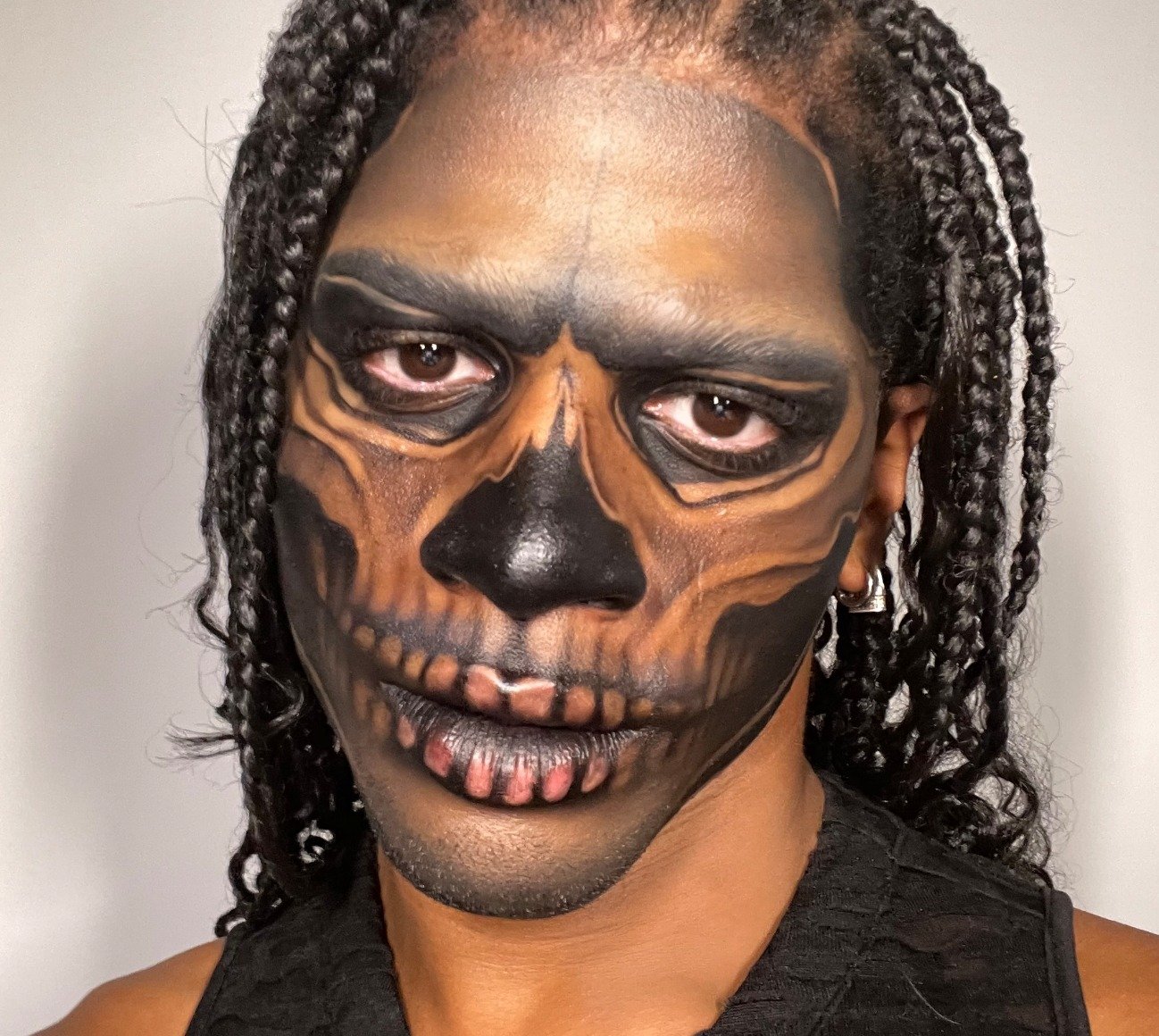 Halloween skull store makeup