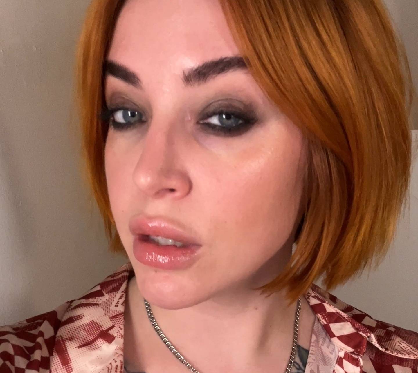 Portrait of Sara Wren wearing a full face of Milk Makeup Products to achieve the soft goth makeup trend