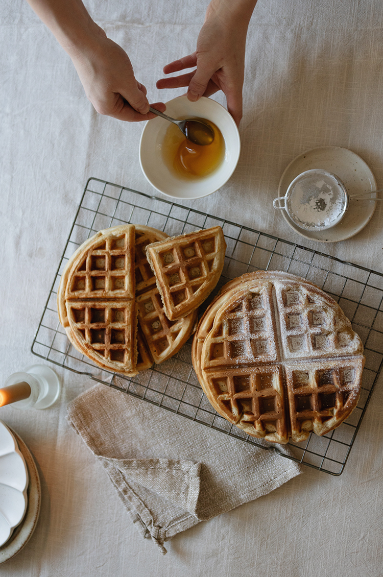 Flora's Rye Waffles With Strawberries – Rowen & Wren