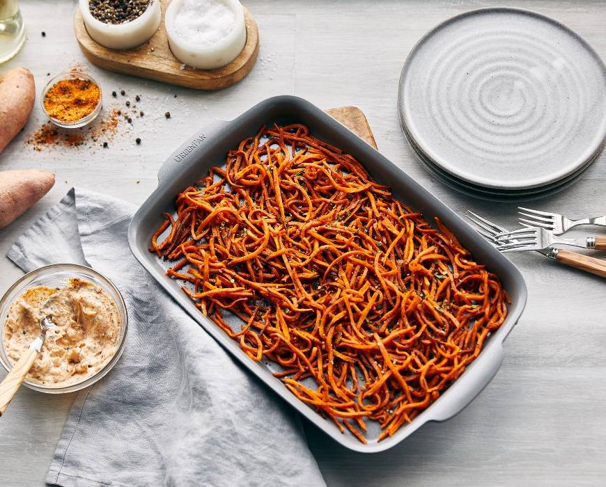 Sweet potato shoestring fries