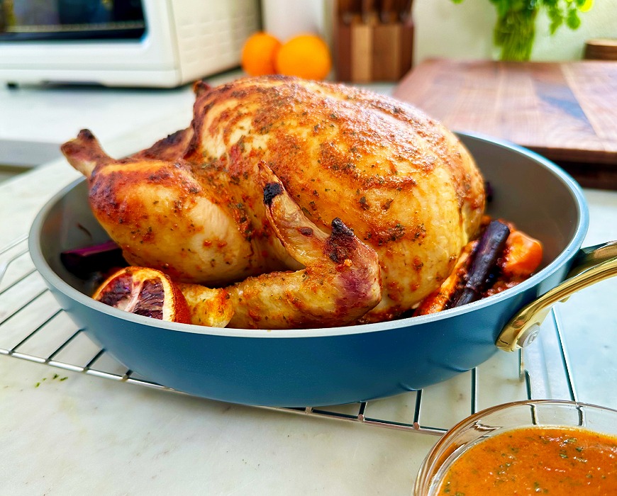 Red Bell Pepper and Orange Roast Chicken | GreenPan