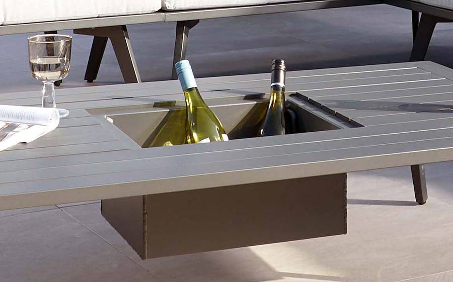 Bali Large Garden Coffee Table with Ice Bucket by