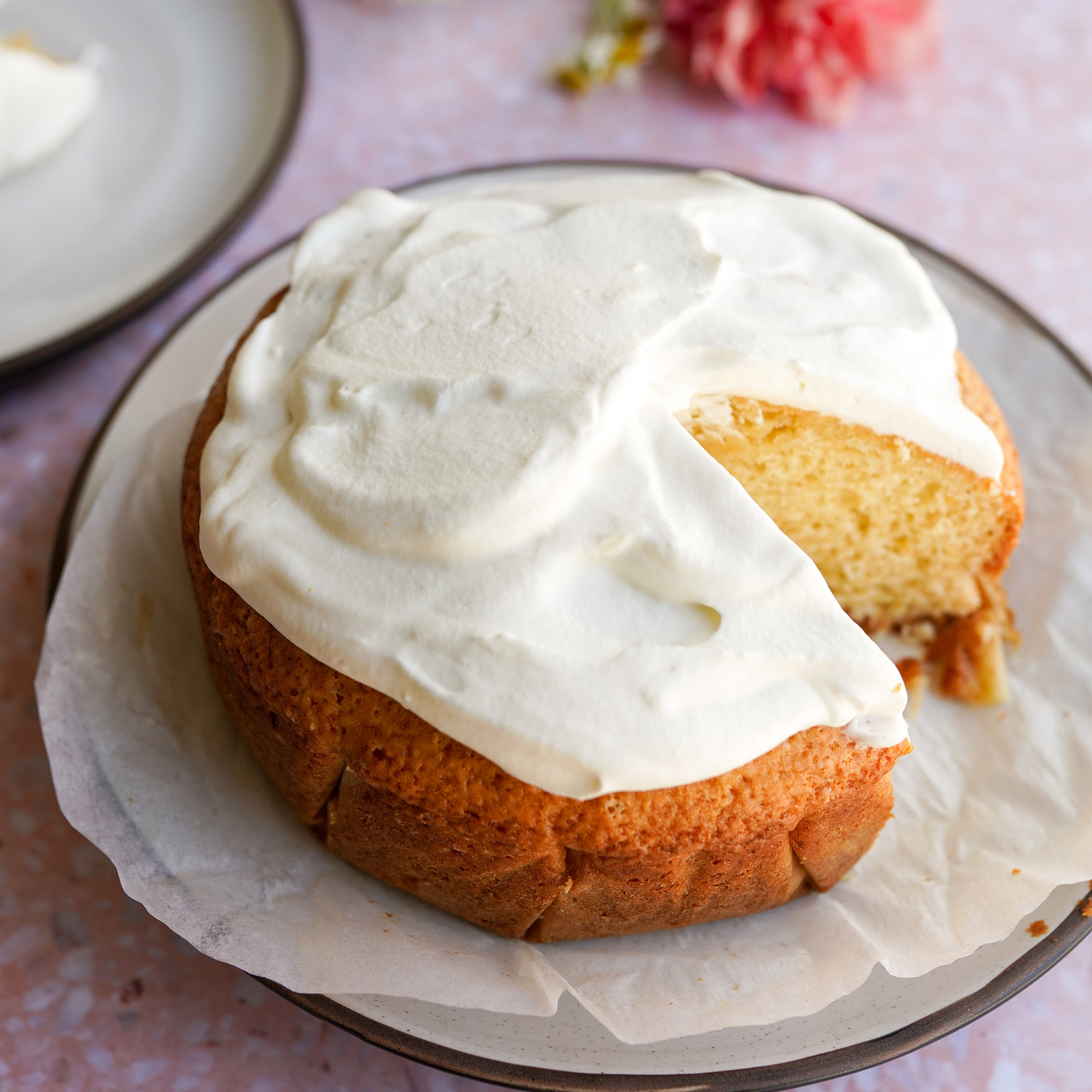 Olive oil cake with mascarpone frosting made with Sonoma Gourmet's proof 100 california extra virgin olive oil