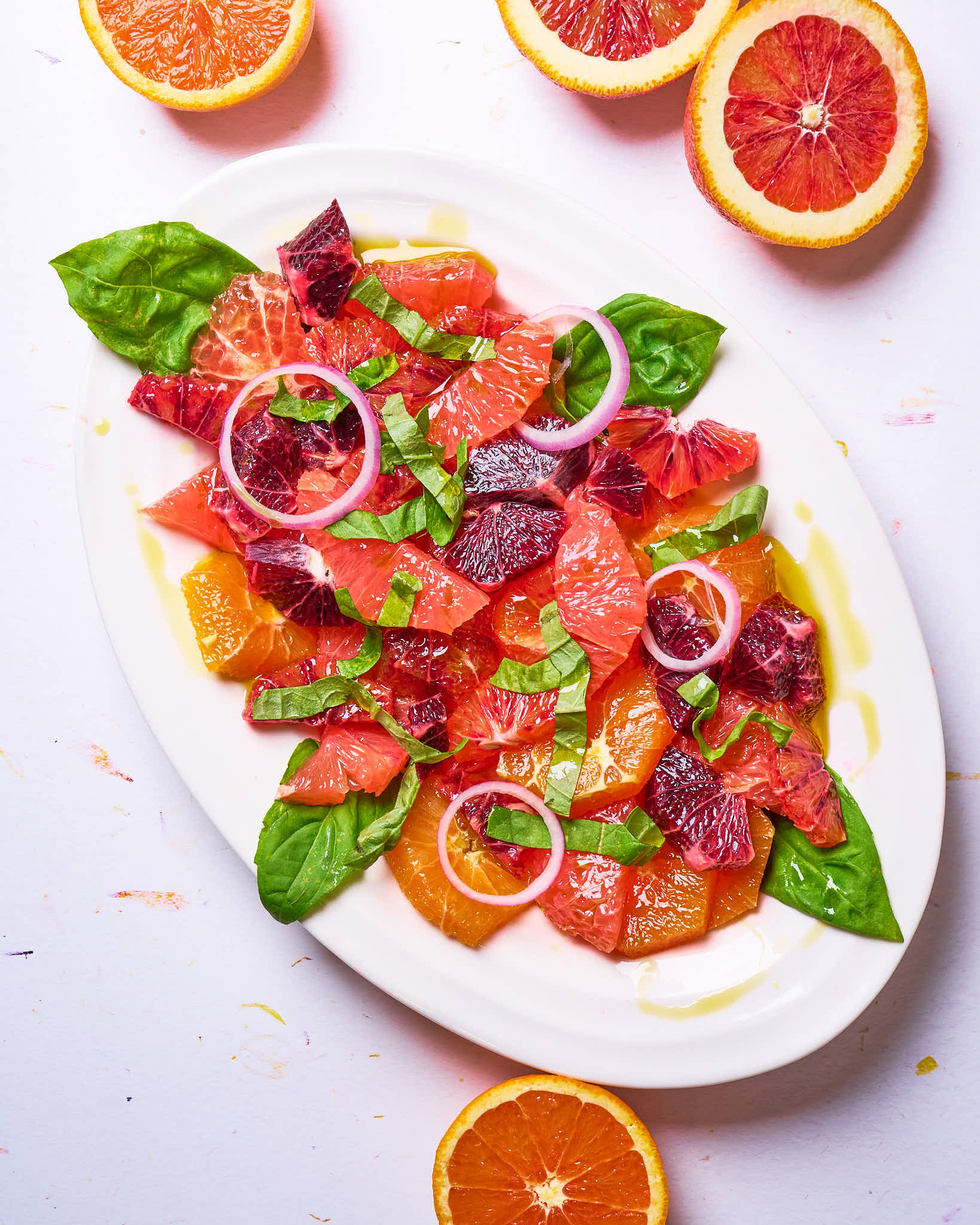 Winter citrus salad made with Sonoma Gourmet's lemon herb olive oil