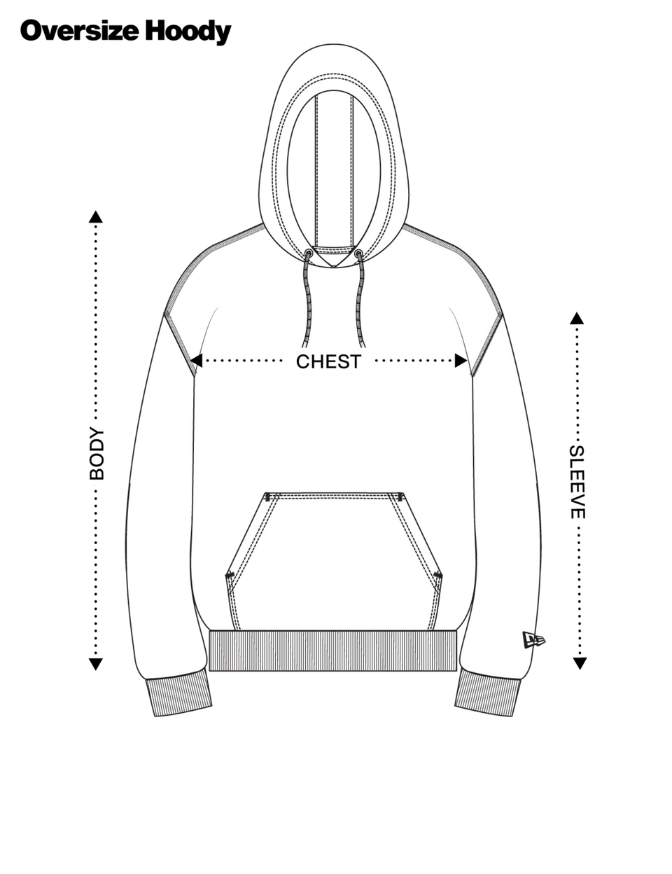 Oversized Hoodies Size Guide | New Era Cap Australia