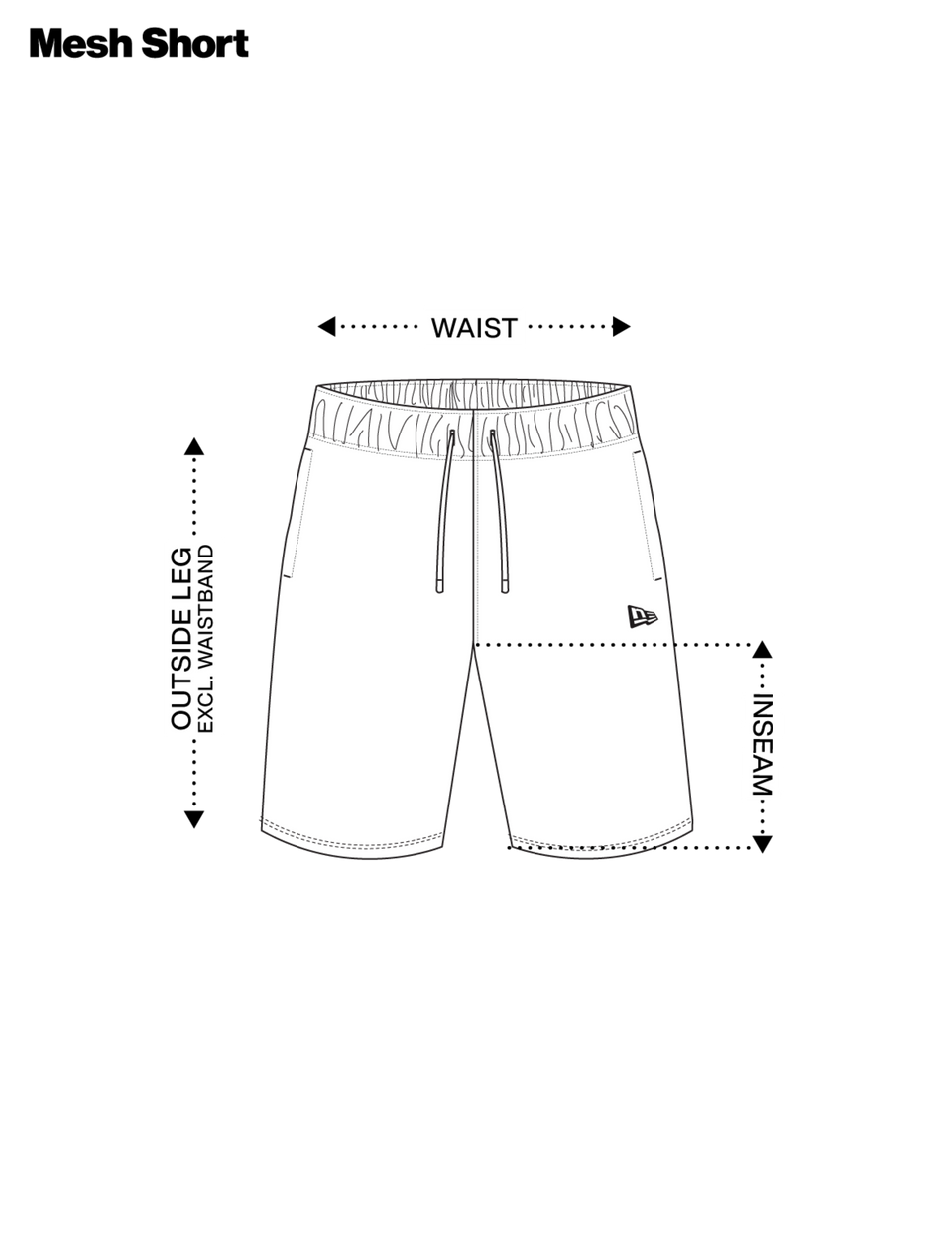 Mesh Shorts Size Guide | New Era Cap Australia