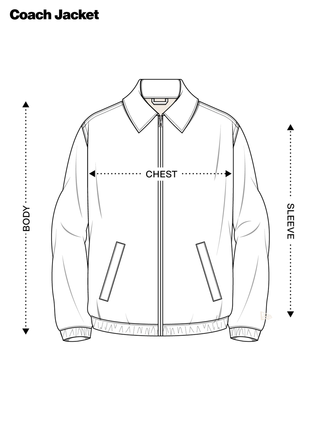 Coach Jacket Size Guide | New Era Cap Australia