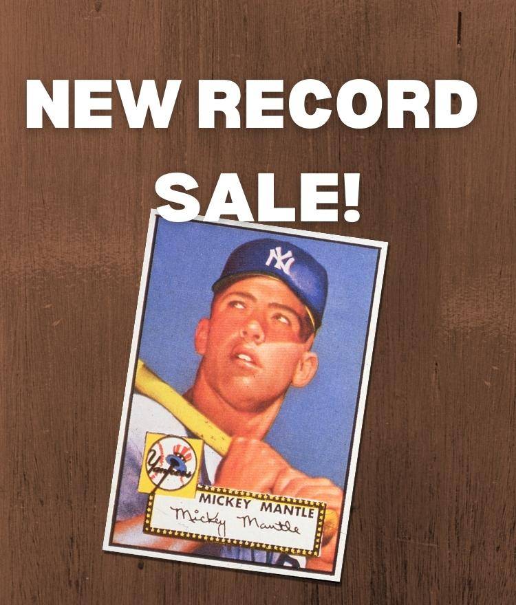 New Record Sale - Mickey Mantle Card Sells for $12.6 Million, Breaking –  Cherry Collectables