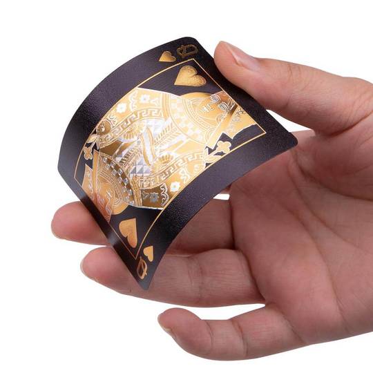 Black Playing Cards - Deluxe Waterproof Cards