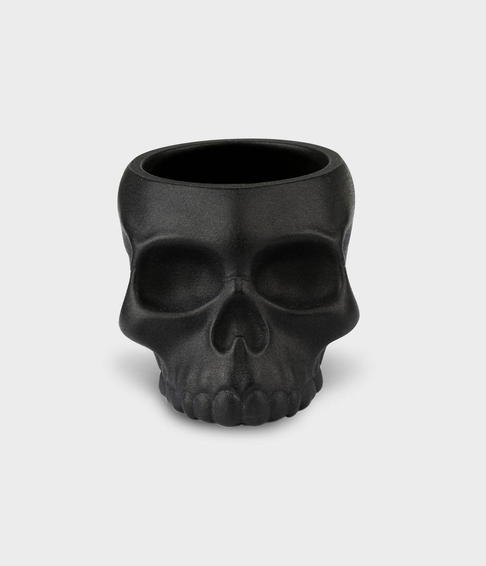 Gothic Skull Egg Cup and Stainless Steel Spoon