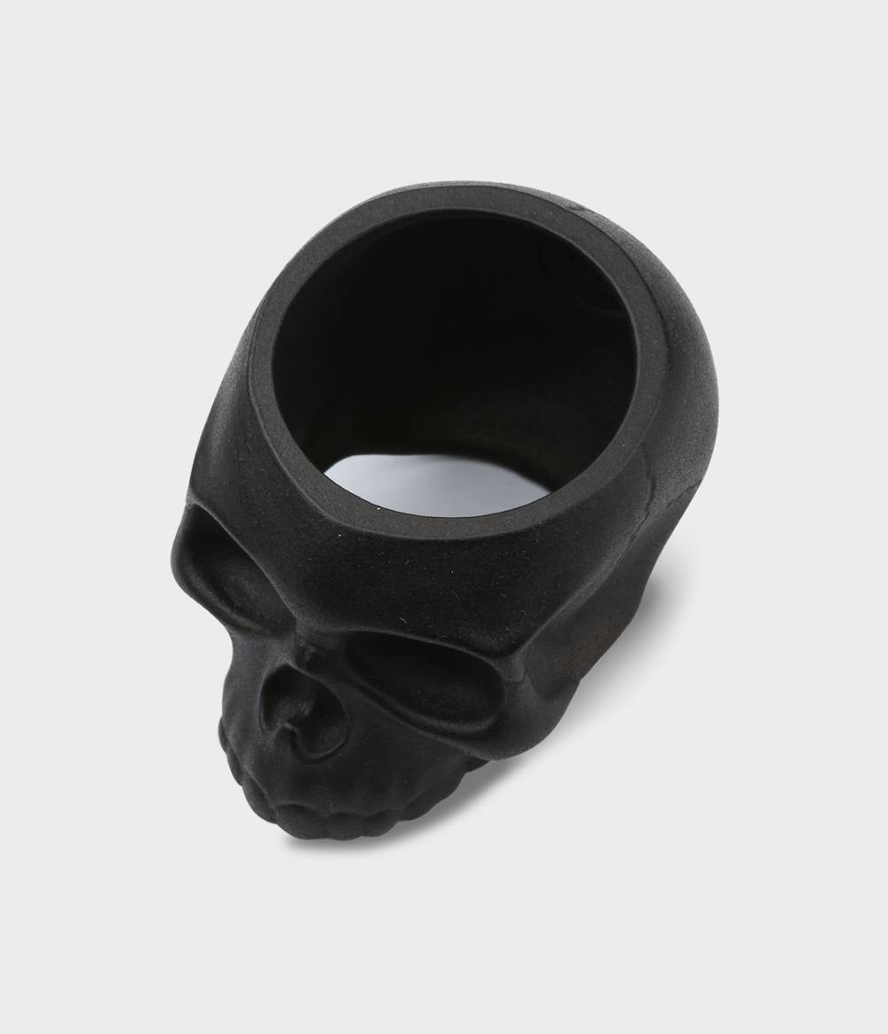 Gothic Skull Egg Cup and Stainless Steel Spoon