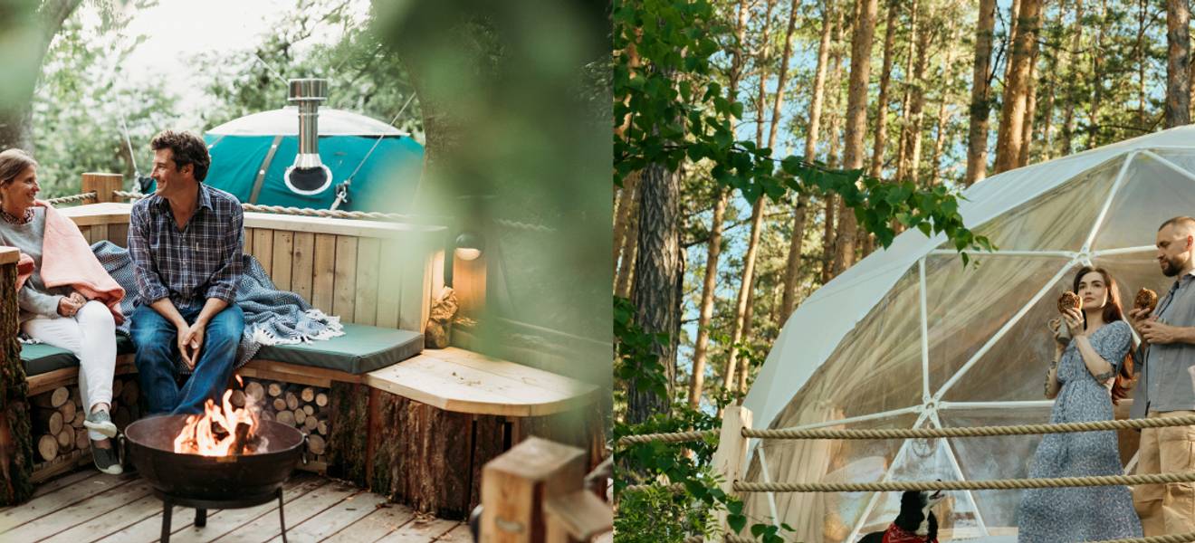 Geodesic Domes vs. Tree Tents' Cabins and Pods: A Fresh Edge That's Rises Above