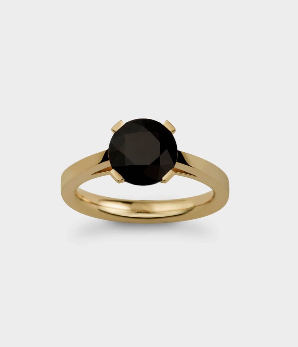 Radiant Light 2 Carat Solitaire Engagement Ring