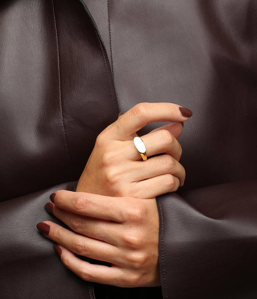 Slim Signet Ring