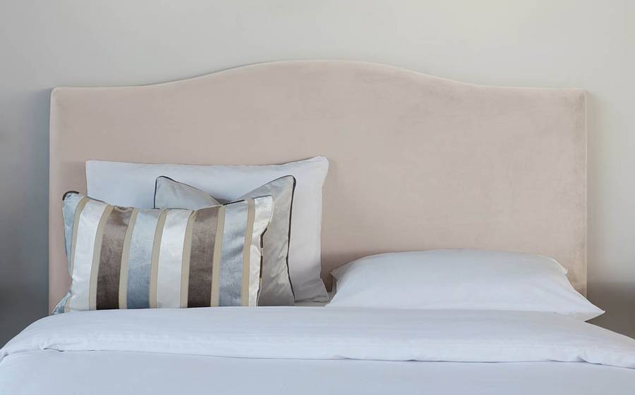 Champagne Velvet King Size Bed with Storage