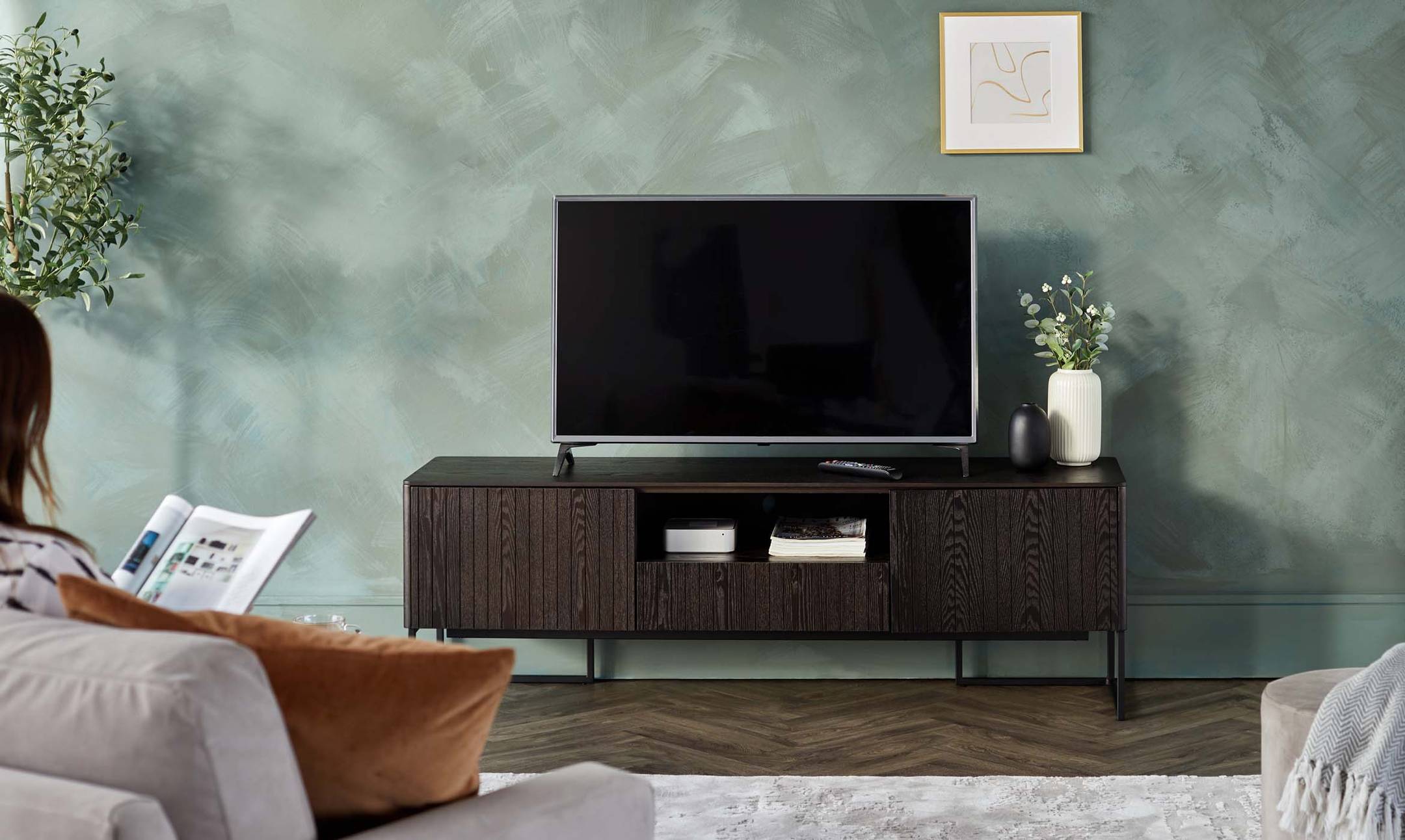 Toronto Dark Wood TV Stand