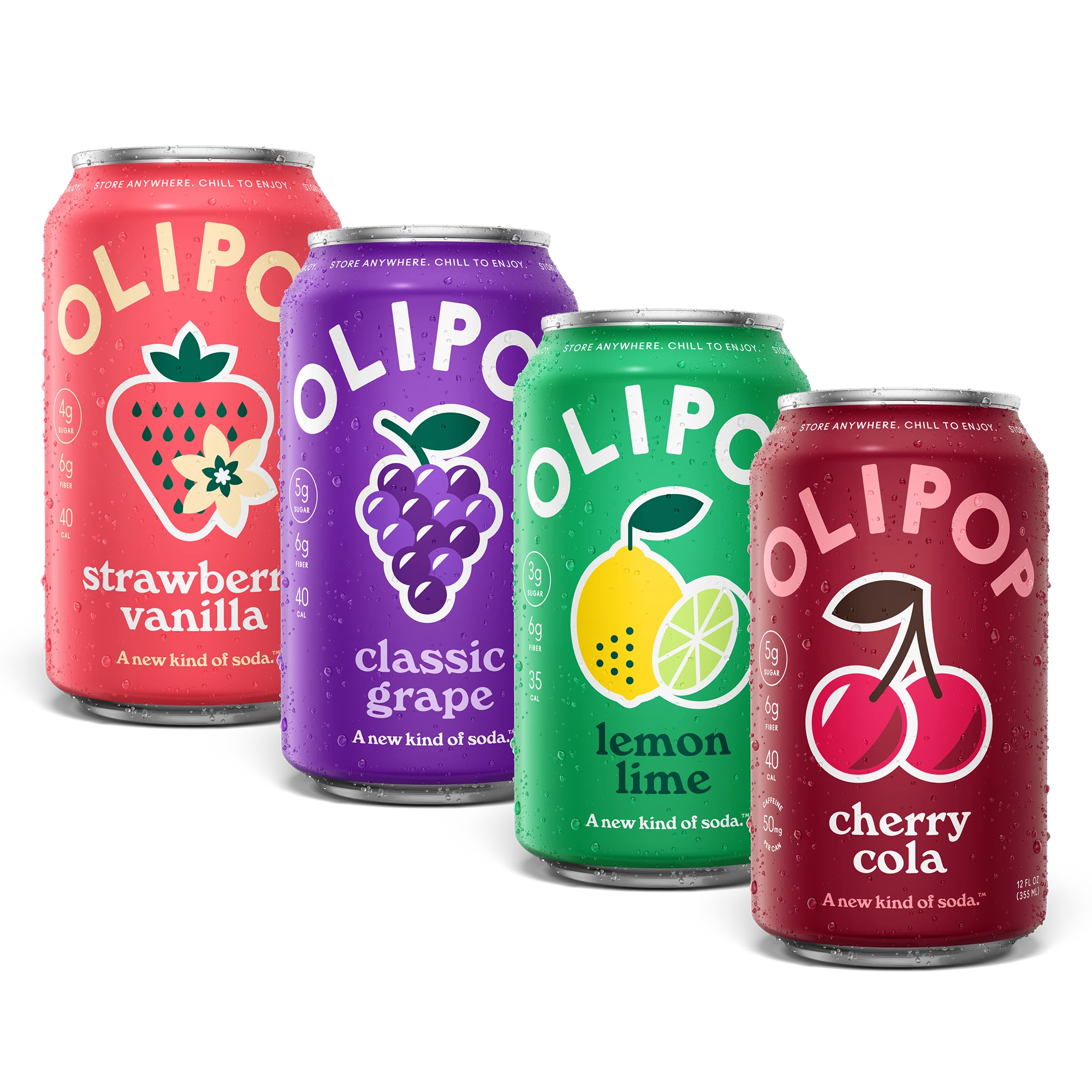 Fruity Fun Prebiotic Soda Variety 12-Pack | OLIPOP