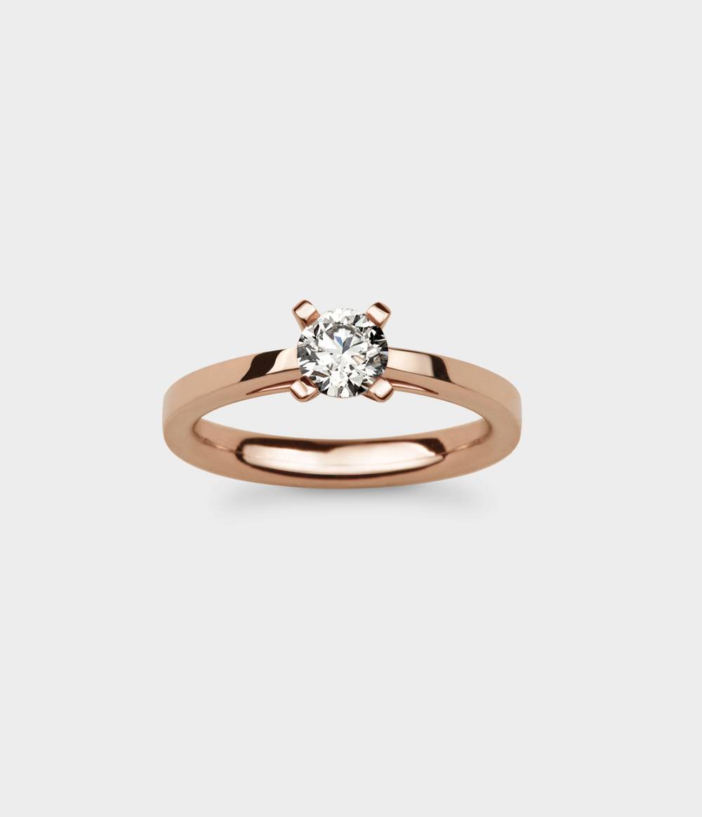 Radiant Light 1/2 Carat Solitaire Engagement Ring