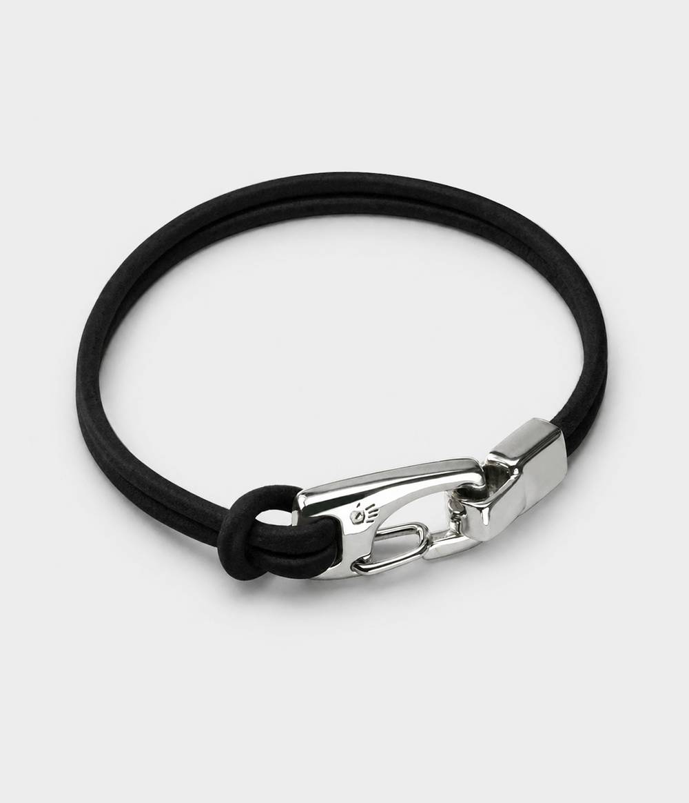 Double Leather Snap Bracelet