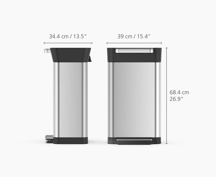 Titan 30L Trash Compactor Stainlesssteel Joseph Joseph